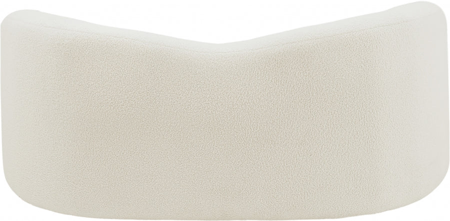 Kali 62" Faux Shearling Teddy Fabric Loveseat