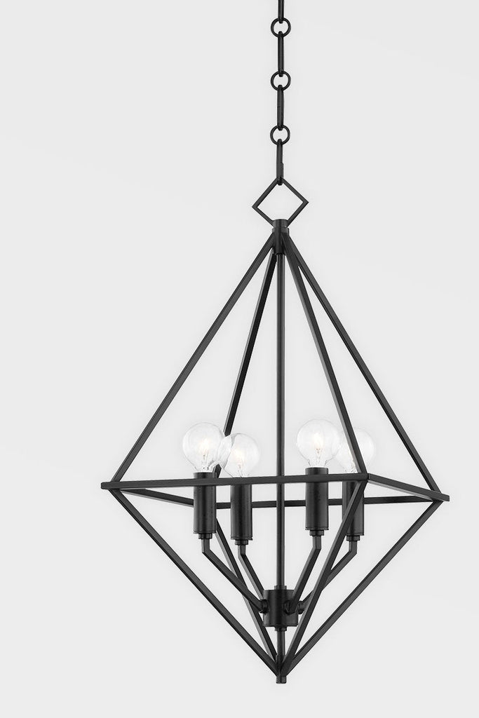 Haines 4 Light Small Pendant - Aged Iron