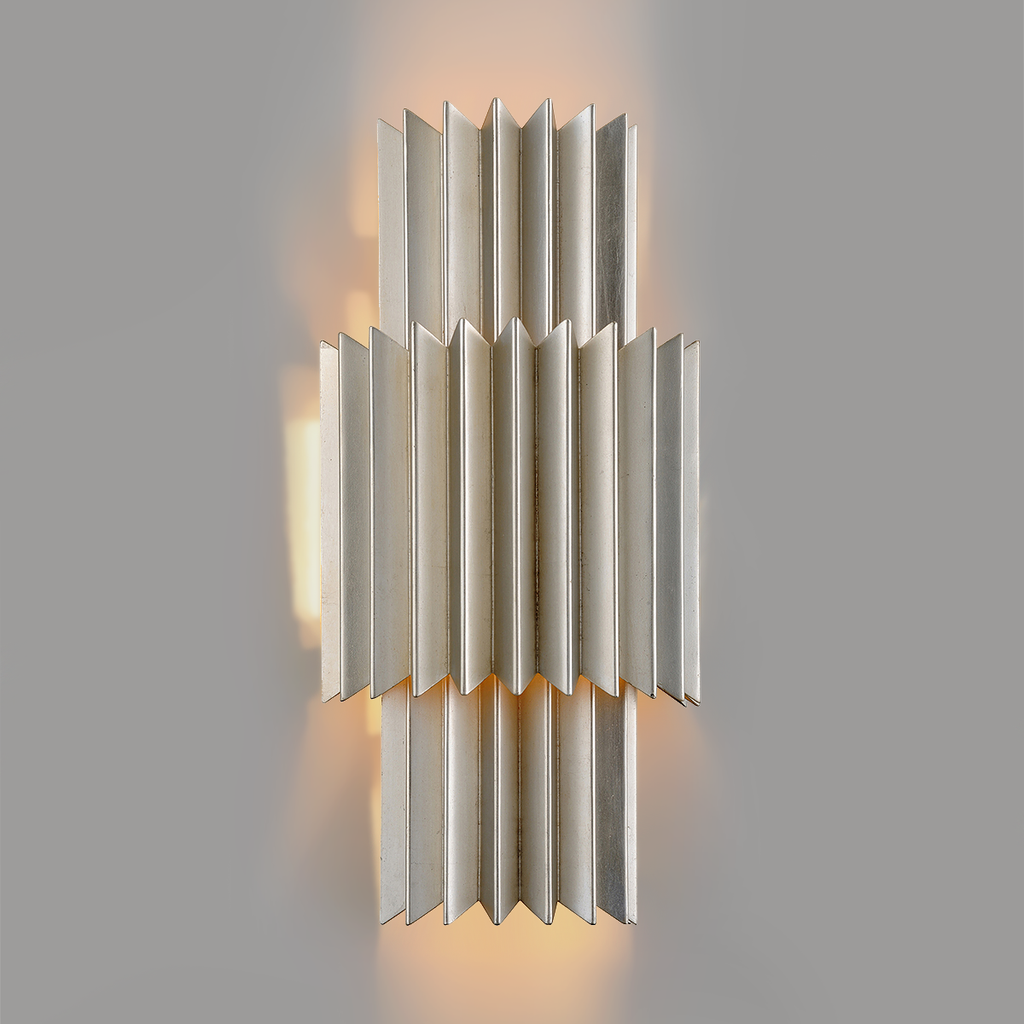 Moxy Wall Sconce 19" - Silver Leaf