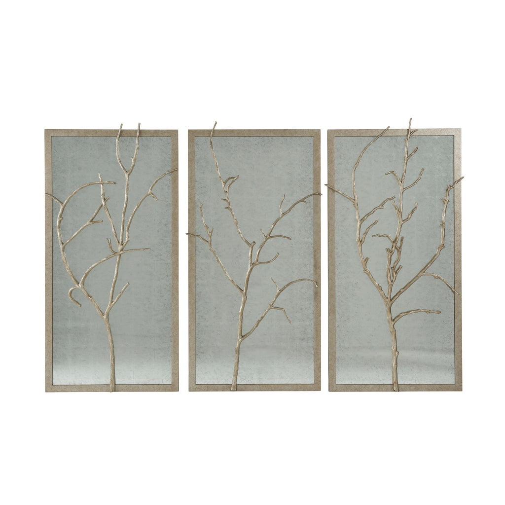 Silver Hawthorn Trio Wall Mirror