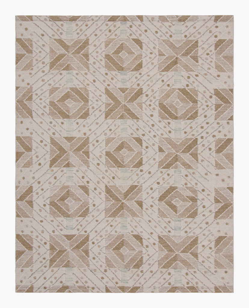 Scandinavian Rug With Geometric Patterns 8x10