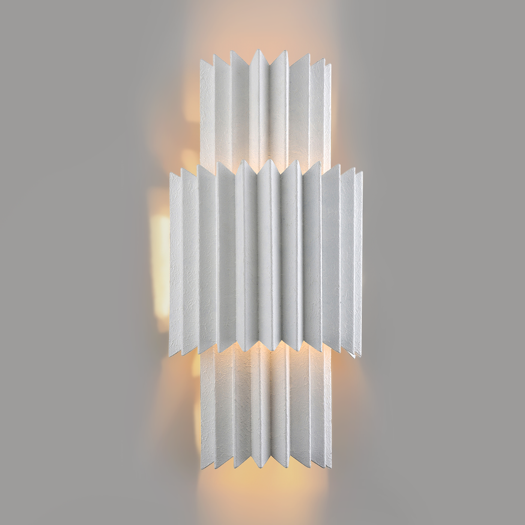 Moxy Wall Sconce 19" - Gesso White