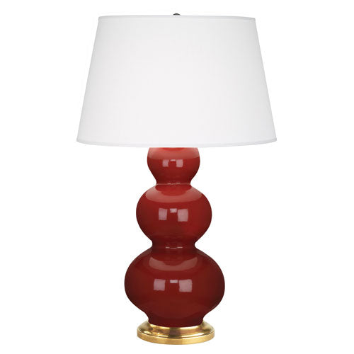 Oxblood Triple Gourd Table Lamp-Style Number 315X