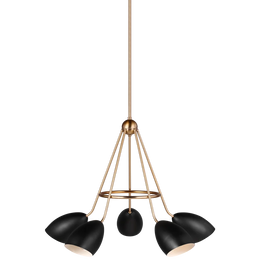 Summer Five Light Chandelier, Midnight Black