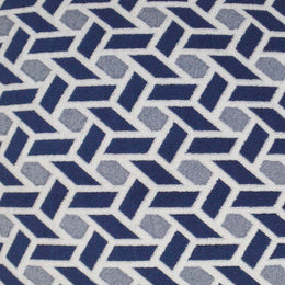 Geo Graphic Pillow - Navy