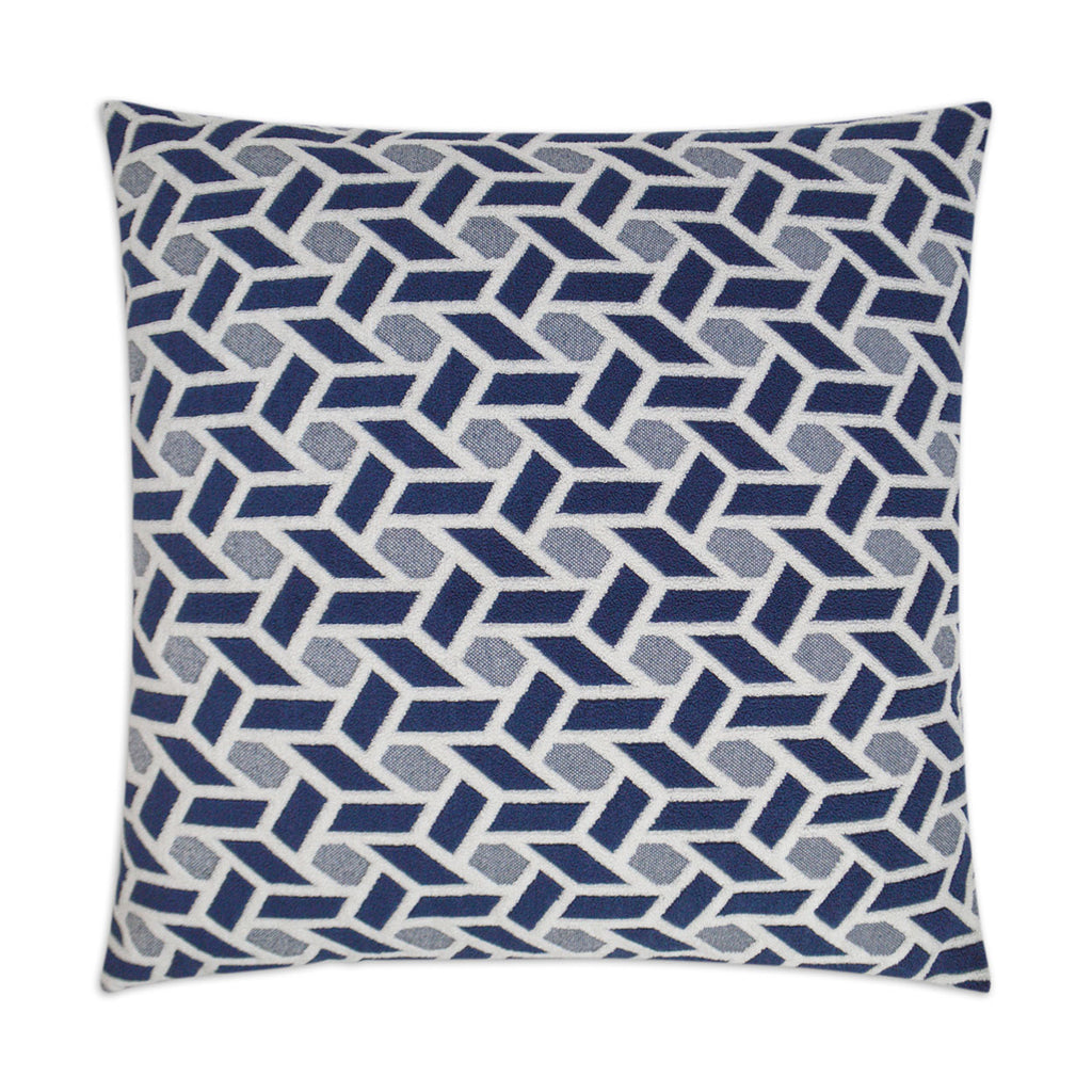 Geo Graphic Pillow - Navy