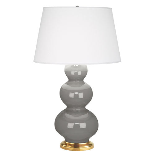 Smokey Taupe Triple Gourd Table Lamp-Style Number 319X