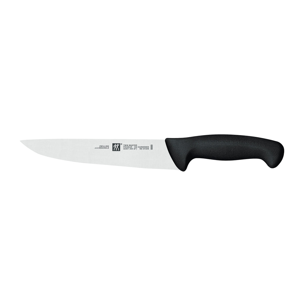 8" Chef's Butcher Knife - Black Handle Twin Master