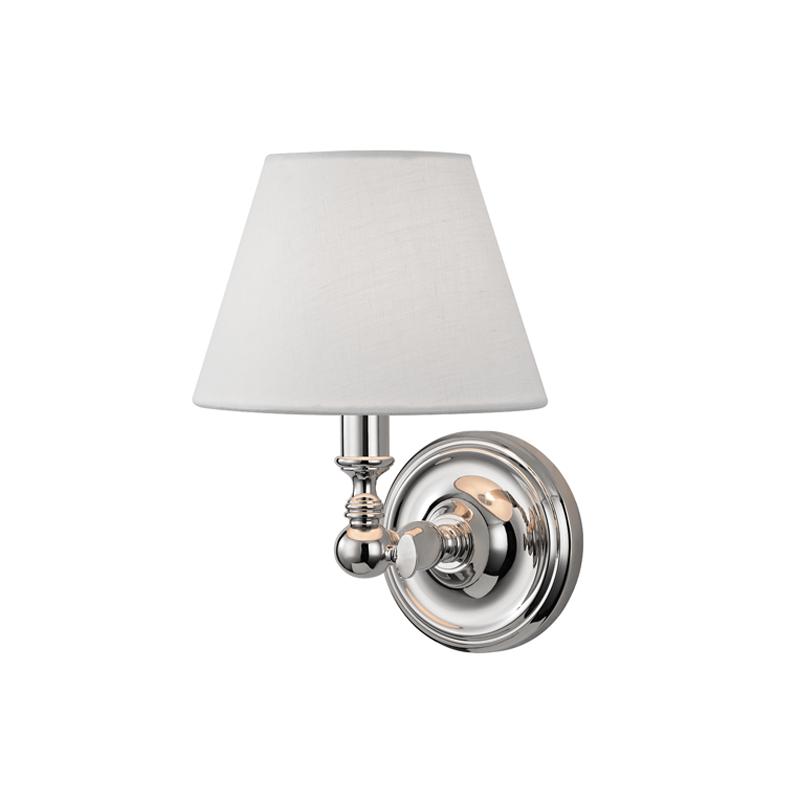 Sidney Wall Sconce - Polished Nickel