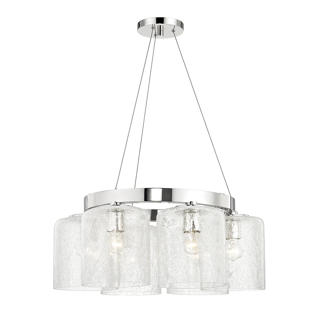 Charles Chandelier 24" - Polished Nickel