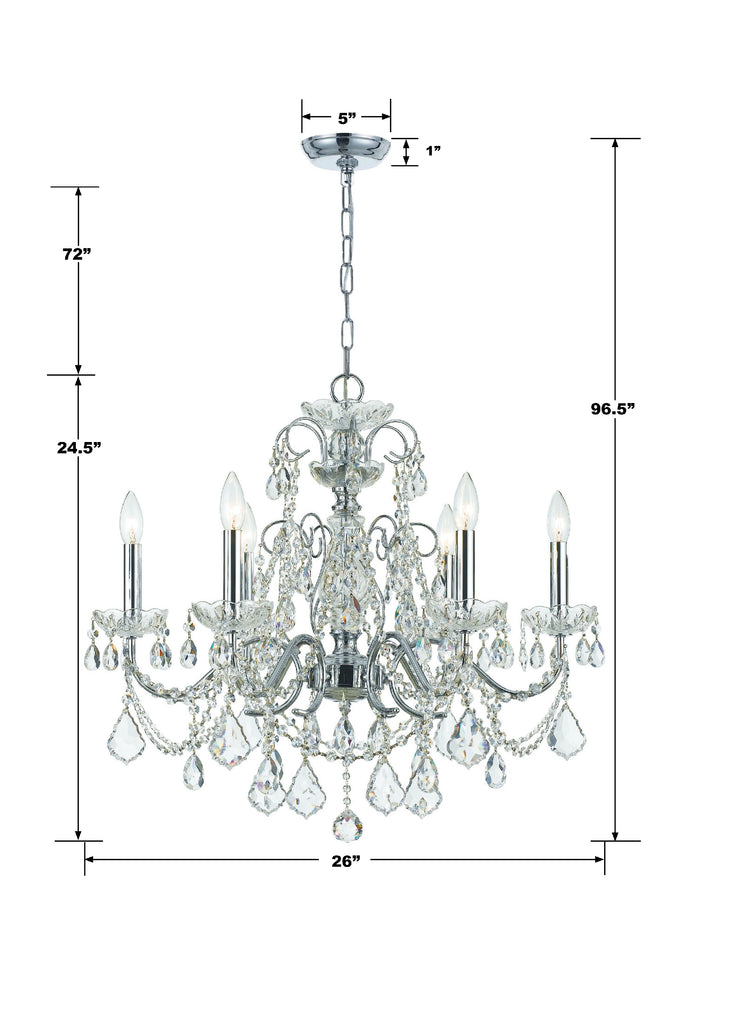 Imperial 6 Light Chandelier