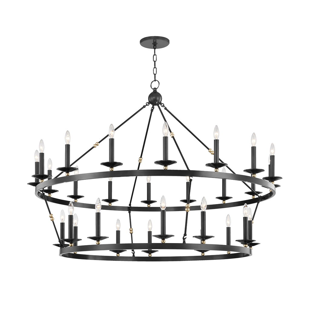 Allendale Chandelier 40" - Aged Old Bronze