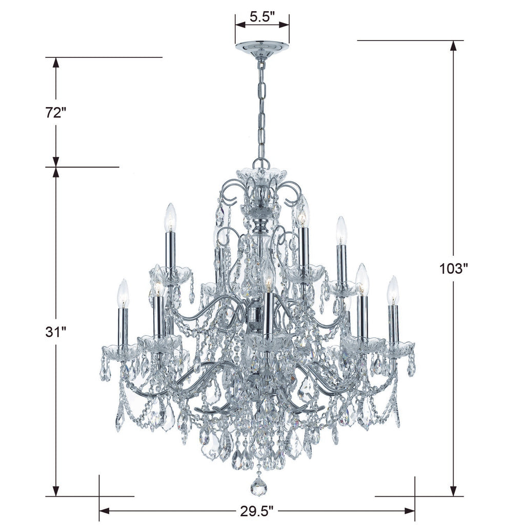 Imperial 12 Light Chandelier