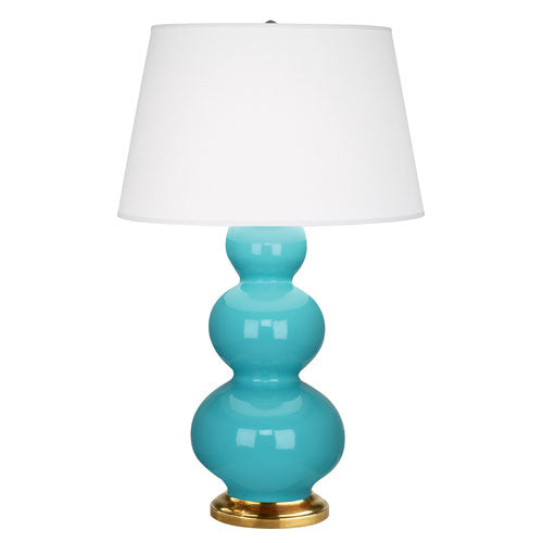 Egg Blue Triple Gourd Table Lamp-Style Number 322X