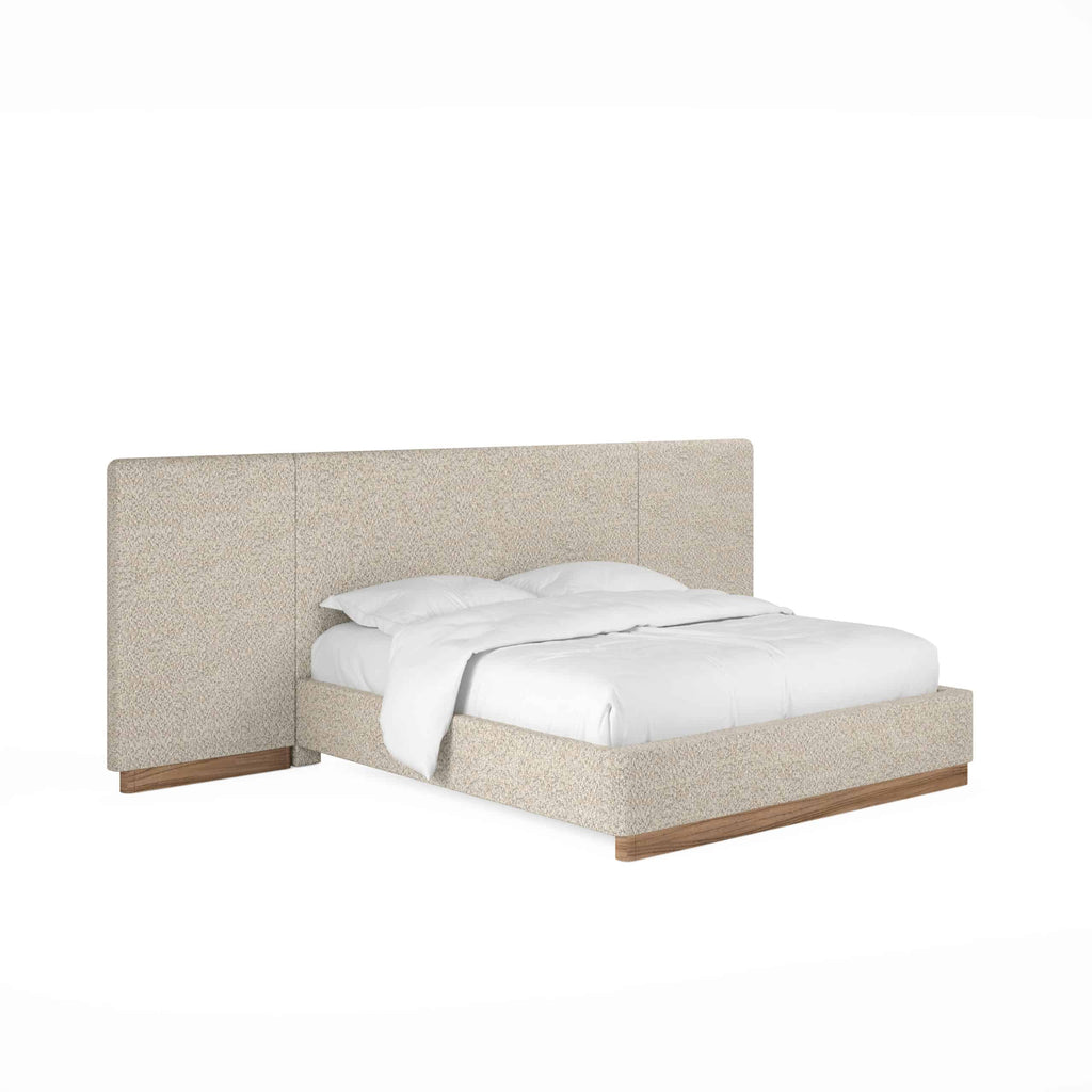 Portico Upholstered Bed with End Panel