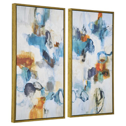 Casual Moments Framed Canvases, Set of 2