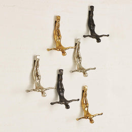 Wall Diver - Female, Thai Gold Leaf