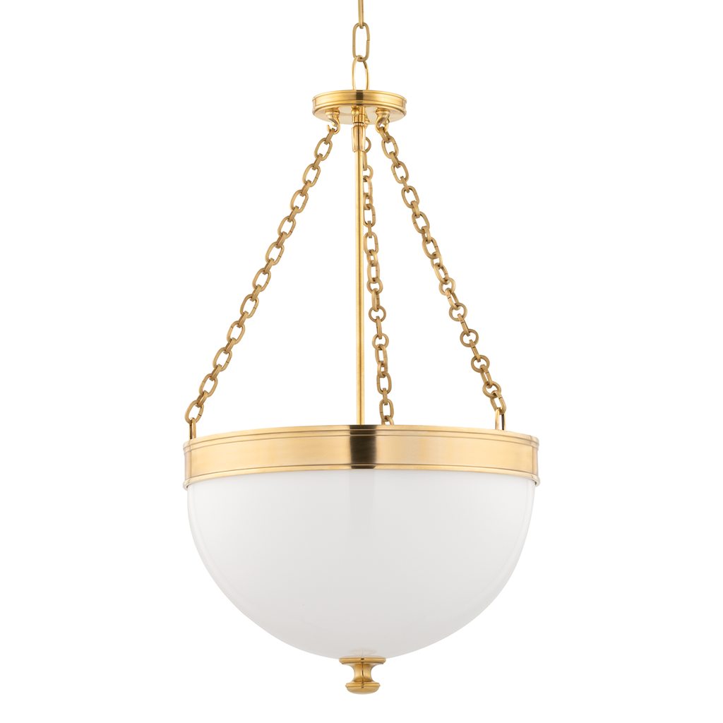 Barrington Pendant 27" - Aged Brass