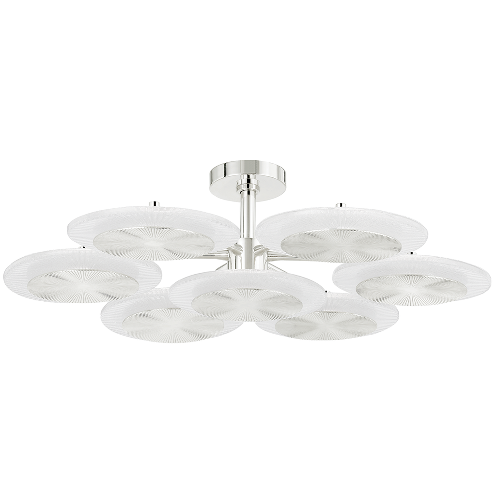 7 Light Semi Flush