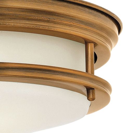 Hadley Medium Flush Mount, Brushed Bronze