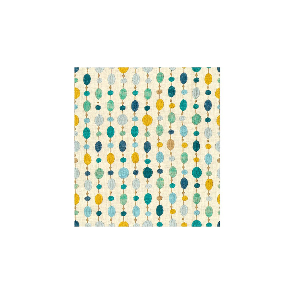 Beaded Linen - Turquoise