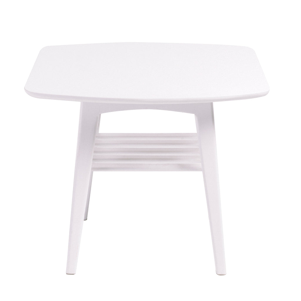Carmela Square Side Table - White