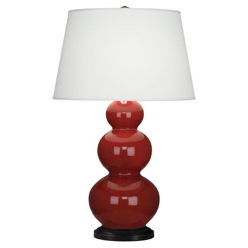 Oxblood Triple Gourd Table Lamp-Style Number 335X