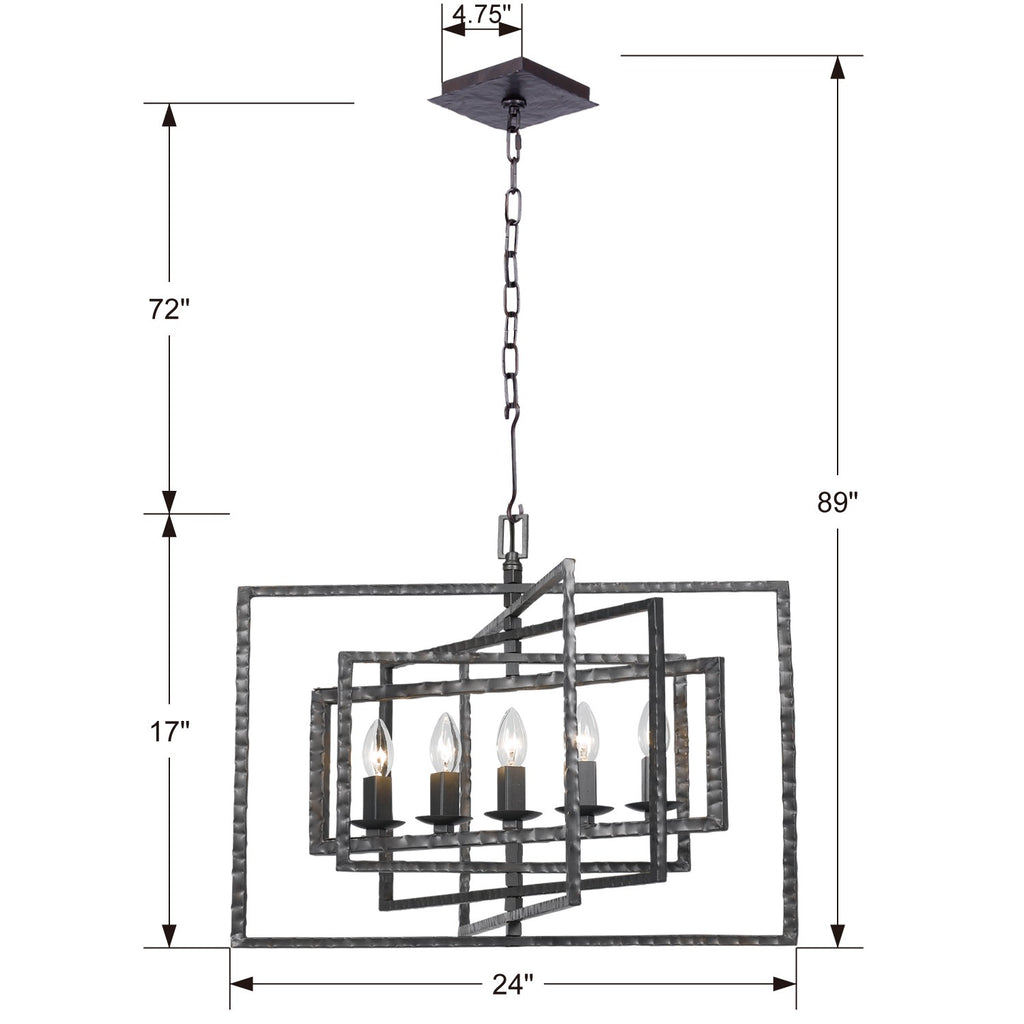 Capri 5 Light Chandelier