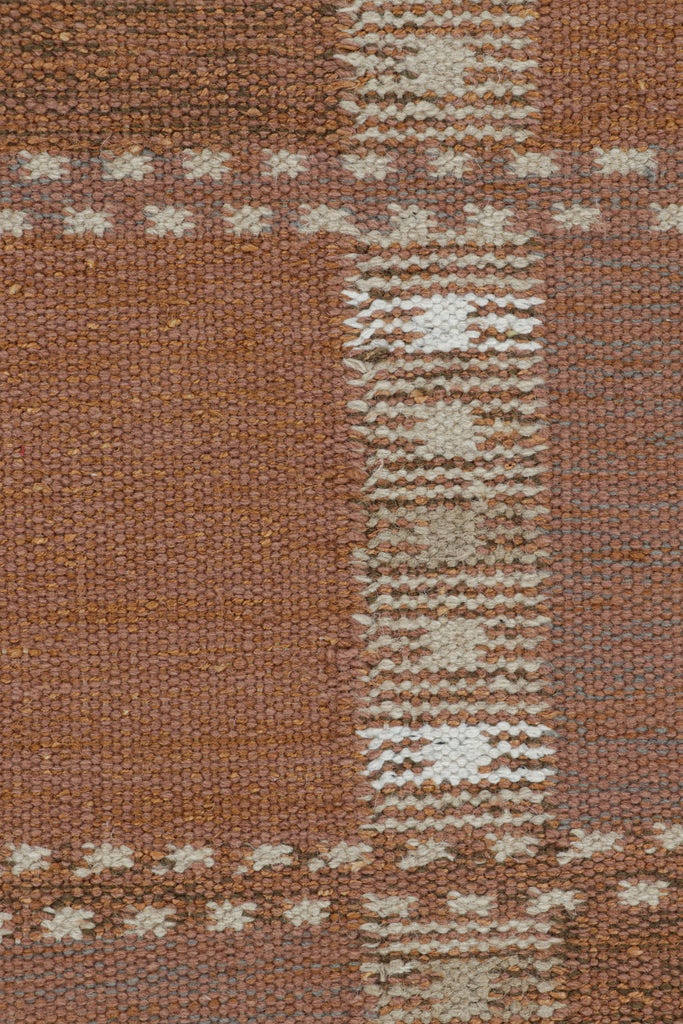 Extra Long Scandinavian Runner Rug with Geometric Patterns