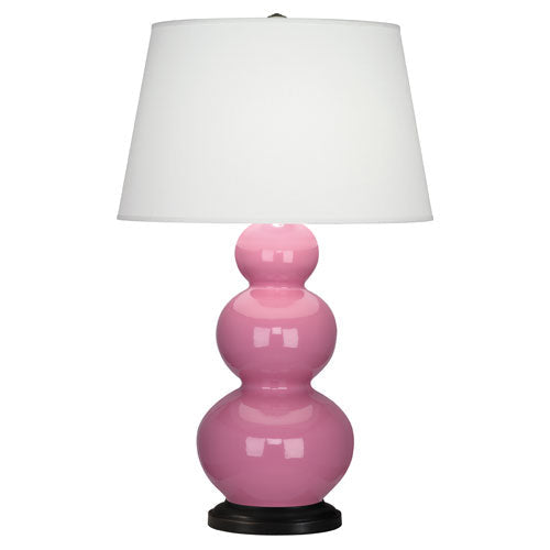 Schiaparelli Pink Triple Gourd Table Lamp-Style Number 338X