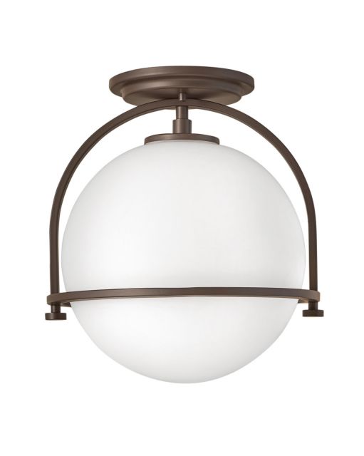 Somerset Small Semi-flush Mount, Buckeye Bronze