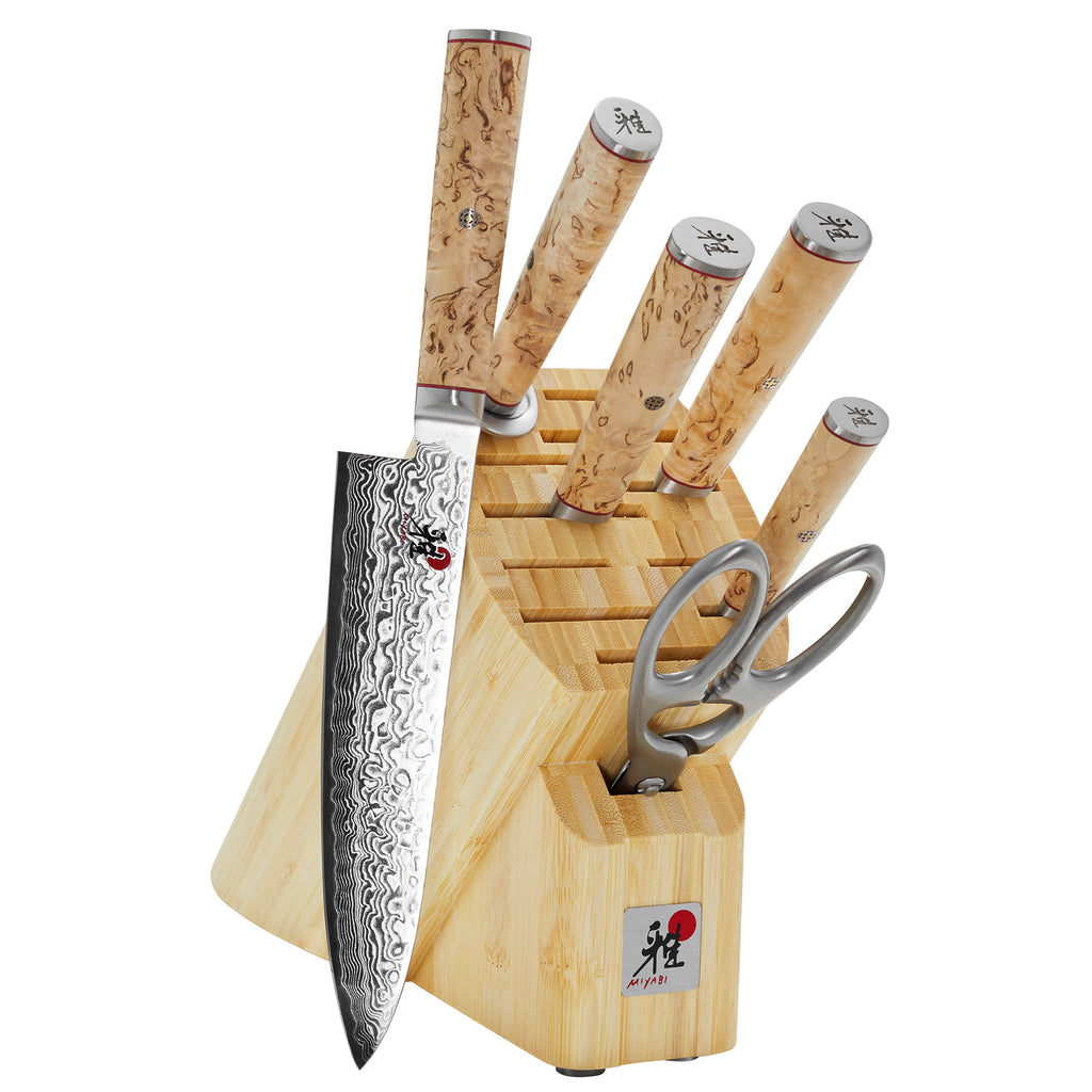 7-Piece Knife Block Set Birchwood Sg2