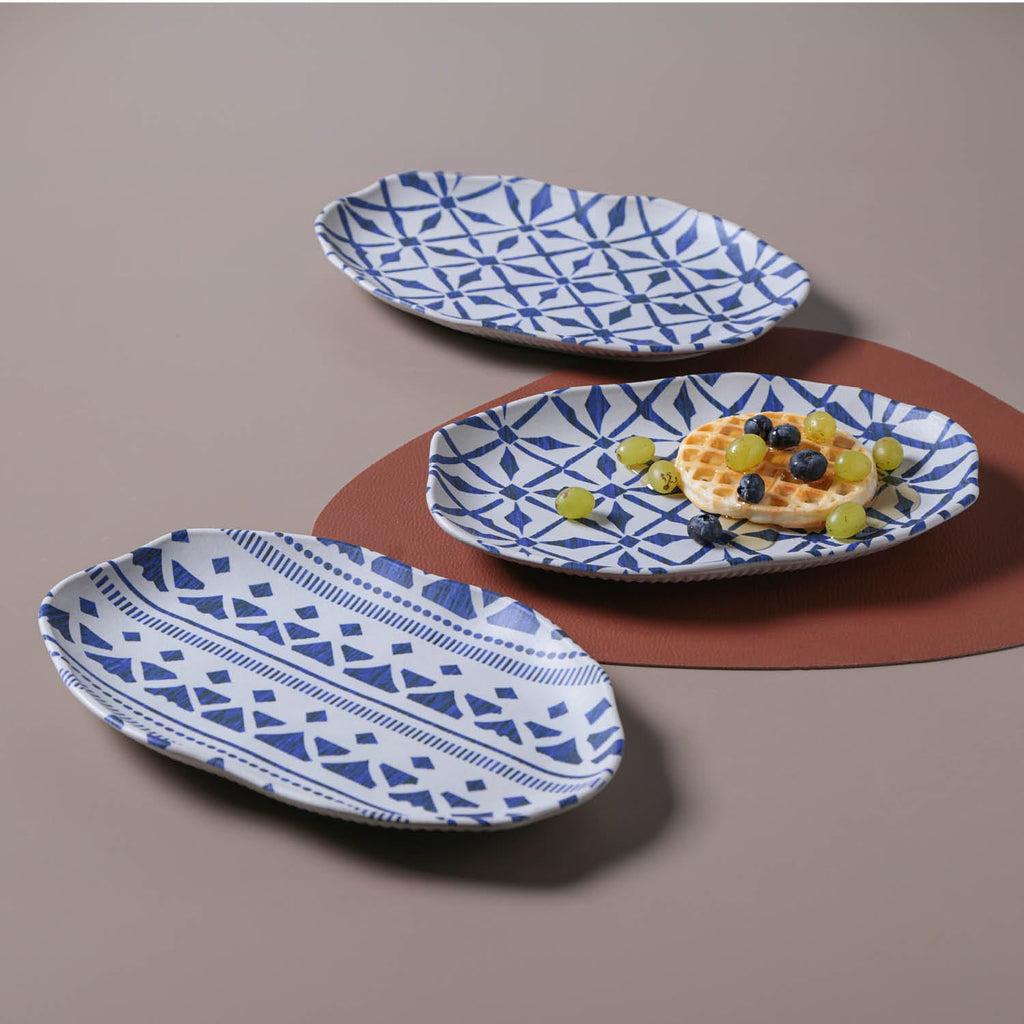 Maya Medium Shallow Oval Platters, Set of 4