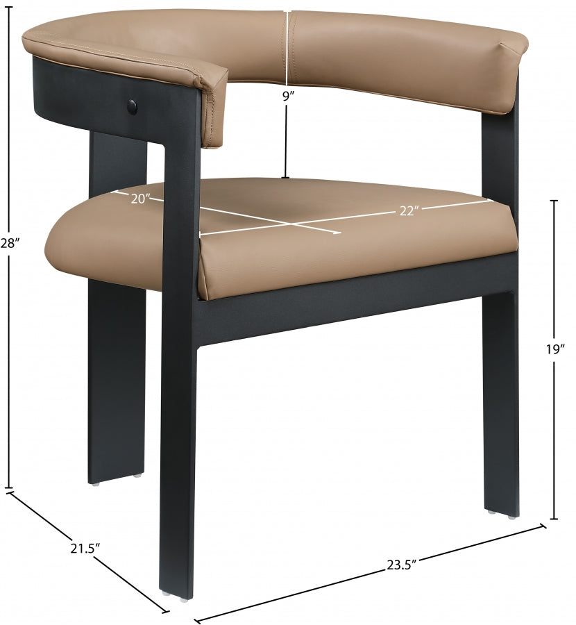 Romeo Vegan Leather Dining Chair, Set of 2