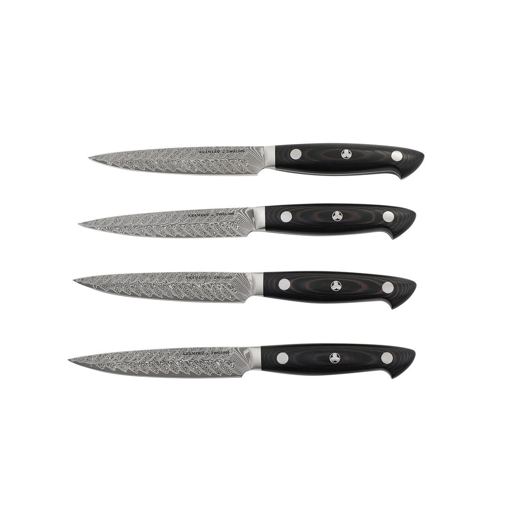 4-Piece Steak Knife Set Kramer - Euroline Stainless Damascus Collection