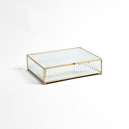 Reeded Glass Box : Reeded Glass Box (Large / Clear)