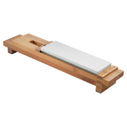 Bamboo Sharpening Stone Sink Bridge Kramer Accessories