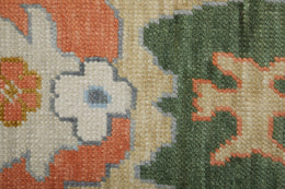 Karina Transitional Floral Botanical Ivory Gold Green Area Rug (7'9" x 9'9")