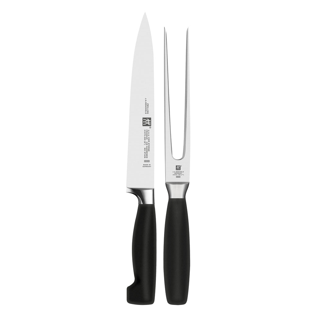 2-Piece Carving Knife & Fork Set Four Star