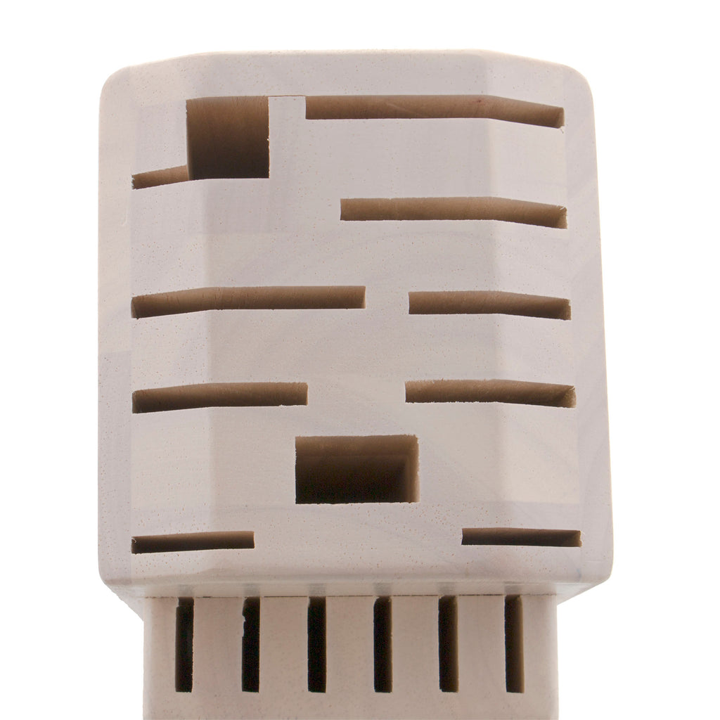 Twin Solid White 16-Slot Block