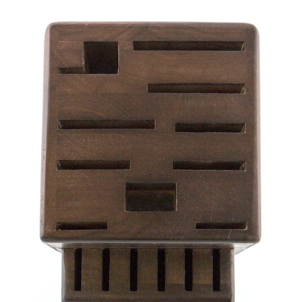 Twin Walnut Dark 16-Slot Block