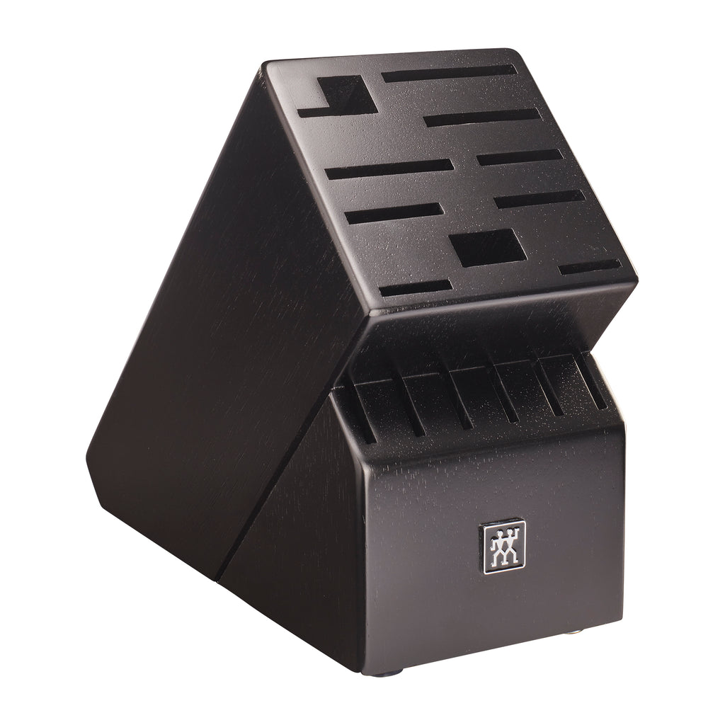 Twin Rubberwood Black 16-Slot Block