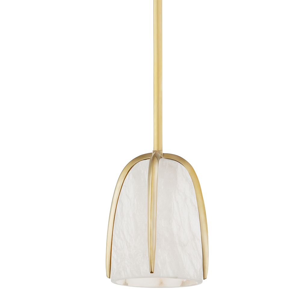 Wheatley 1 Light Pendant - Aged Brass