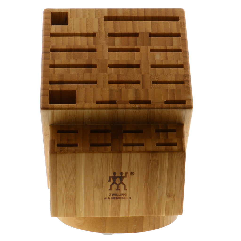 26-Slot Bamboo Swivel Knife Block