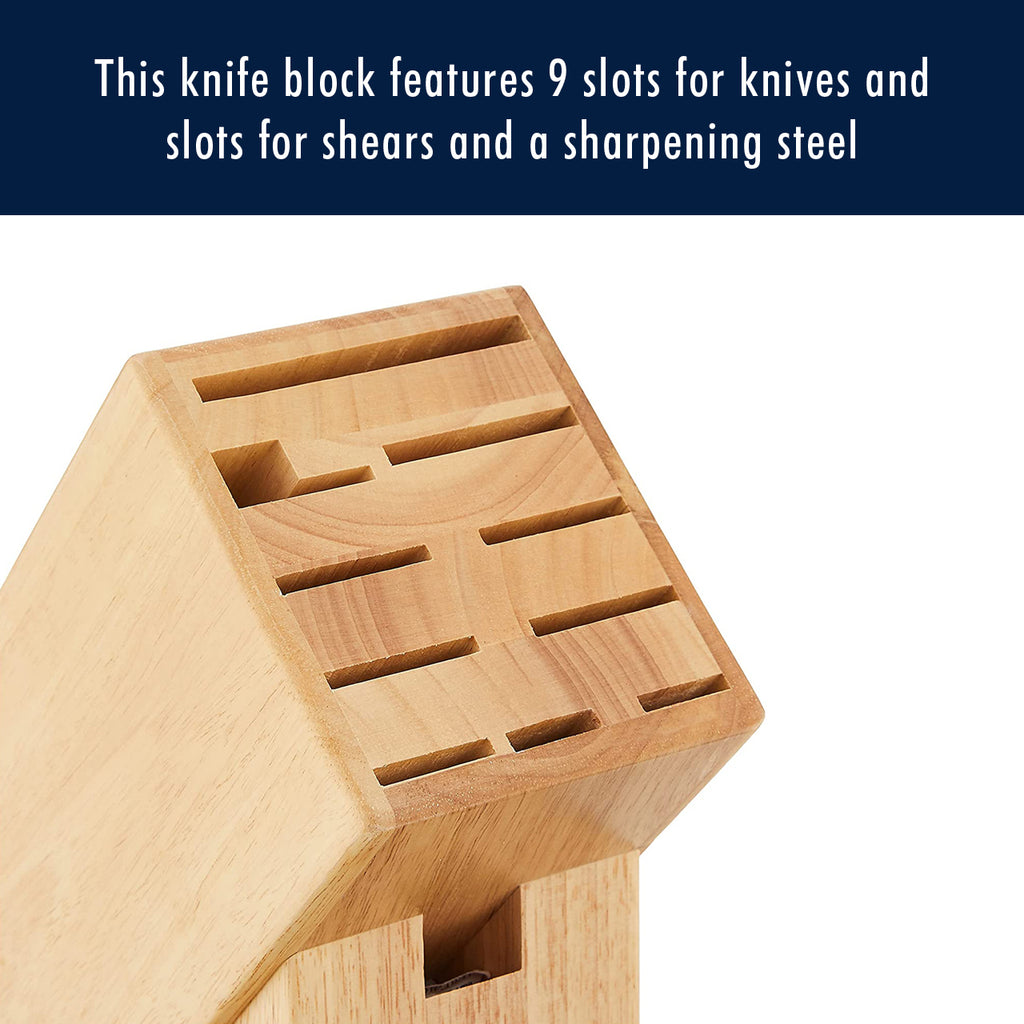 11-Slot Hardwood Knife Block