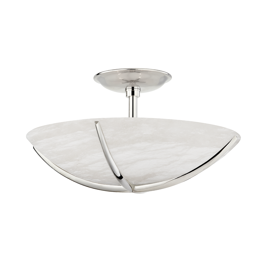 Wheatley Semi Flush - Polished Nickel