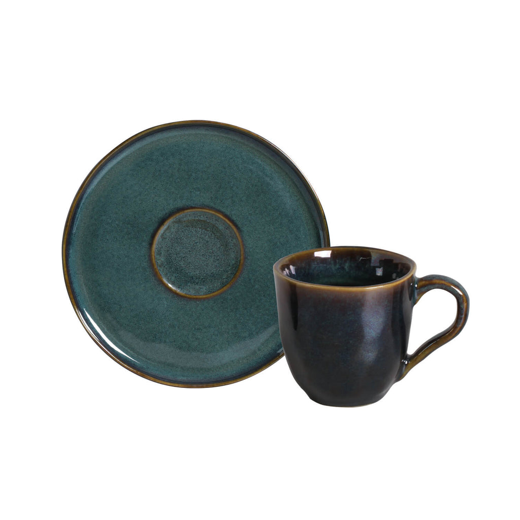 Oceano Coffee Cups & Saucers, Set of 6