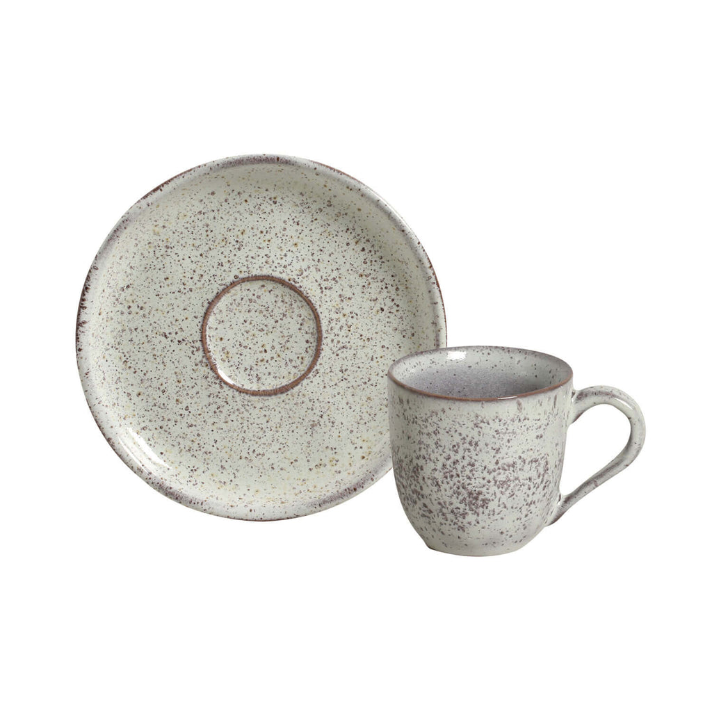 Pistache Coffee Cups & Saucers, Set of 6