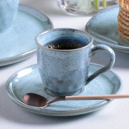 Breeze Coffee Cups & Saucers, Set of 6