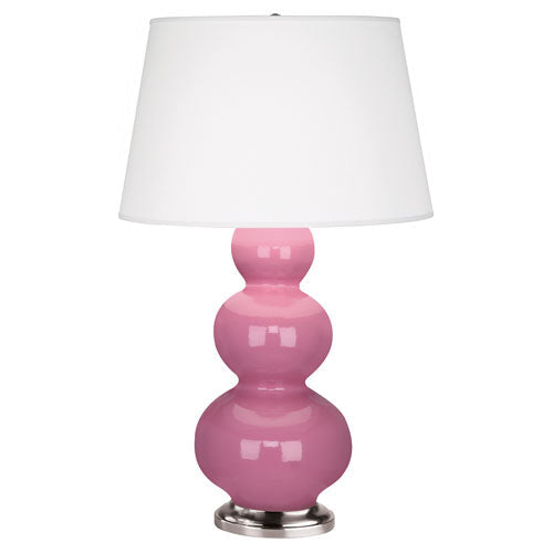 Schiaparelli Pink Triple Gourd Table Lamp-Style Number 358X